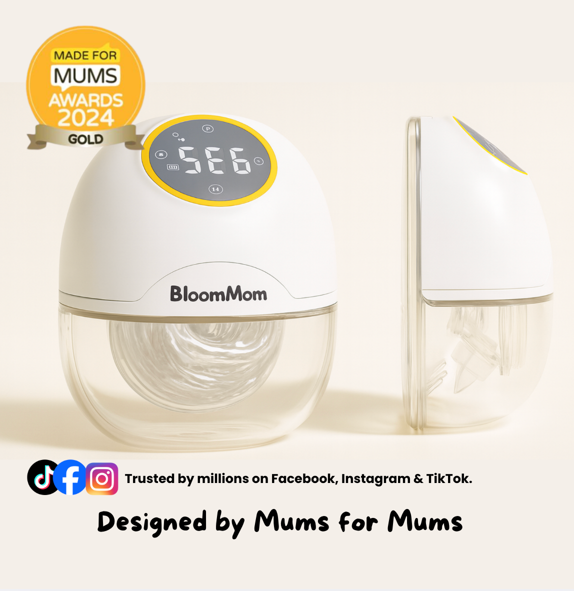 BloomMom - Hands-Free Breast Pump
